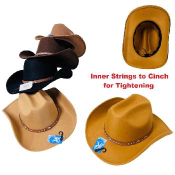 Felt Cowboy Hat [Hatband with Metal Studs]