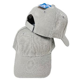 Solid Gray Ball Cap - Solid Color Only