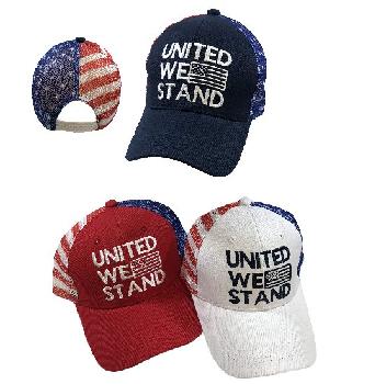 UNITED WE STAND Ball Cap [Flag Mesh Back]