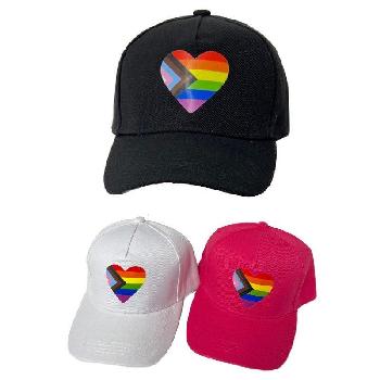 Pride Hat [Progress Pride Heart] Screen Print