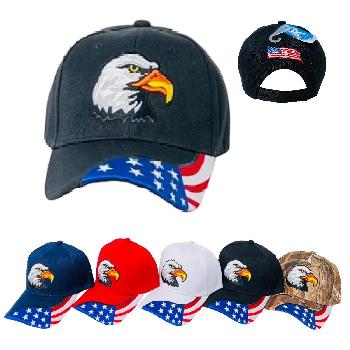 Eagle Head Hat [Flag on Bill]