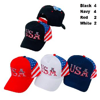5-Panel Stars & Stripes USA Hat [Flag Panel]