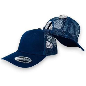 100% Cotton Front/Snap Back Trucker Hat [Navy]