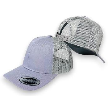 100% Cotton Front/Snap Back Trucker Hat [Light Gray]