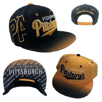 Snap Back Flat Bill-PITTSBURGH [Fade Top/Printed Bottom Bill]