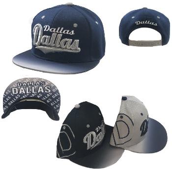 Snap Back Flat Bill-DALLAS [Fade Top/Printed Bottom Bill]