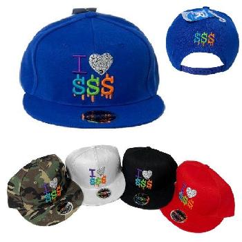 Snap Back Flat Bill Hat [I ❤ $$$]