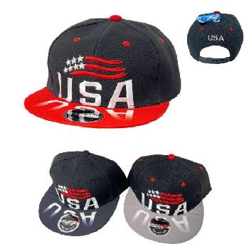 Snap Back Flat Bill Hat [Mirror Image USA]