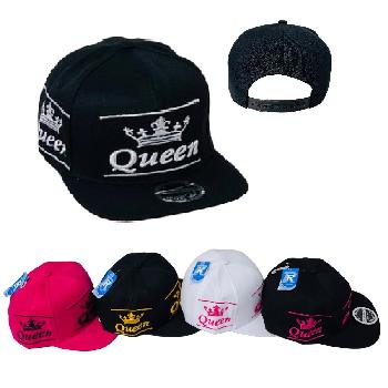 Snap Back Flat Bill Hat [QUEEN/Crown]
