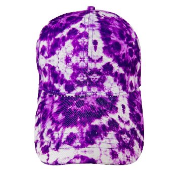Multicolor Tie-Dye Baseball Cap [Purple Only]