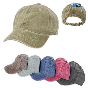 Cotton Washed Hat [Denims] with Slide Buckle