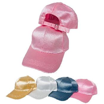 Silky Metallic Ladies Cap with Slide Buckle