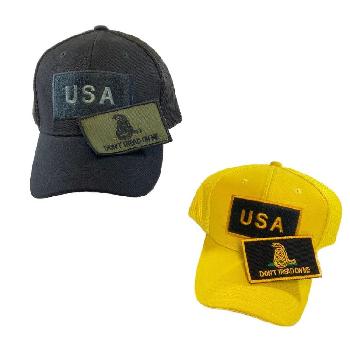 Detachable Patch Hat/DON'T TREAD ON ME [USA] Soft Mesh Back