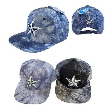 Snap Back Flat Bill Cap Tie Dye [Star]