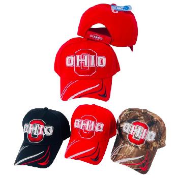 OHIO Hat [Stripes on Bill] - <b>Assorted colors</b> [Colors upon availability]