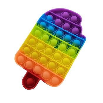 Push Pop Fidget Toy [Rainbow Ice Bar] 4"x6.5"