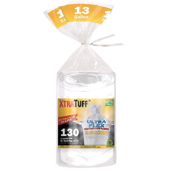 130ct 13GAL Trash Bag Roll