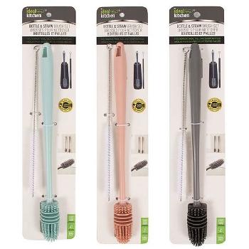 13" Bottle & Straw Brush Set