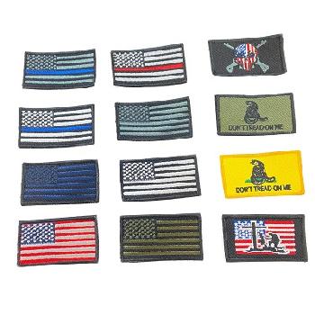 Detachable Velcro Patch 3.5"x2" Assortment [Americana]