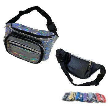 Shiny Waist Pack [Silver Zipper]