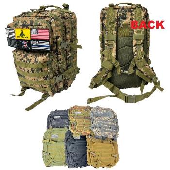 Tactical Backpack [19"x12"x10"] with Patch