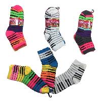 3pr Ladies/Teen Quarter Socks 9-11 [Piano]