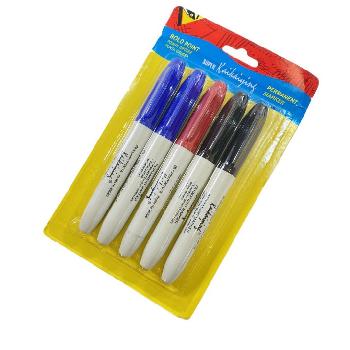 5pc Thick Colored Markers