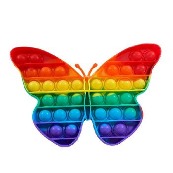 Push Pop Fidget Toy [Rainbow Butterfly] 5"x7.5"