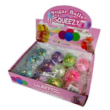 2" Squeezy Sugar Balls [Glitter]