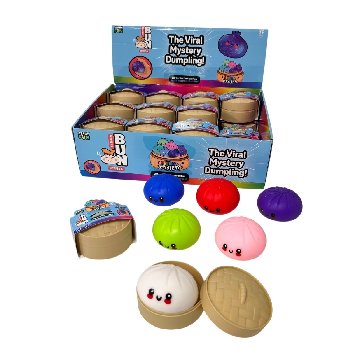 Dumpling Squishy Bun with Steamer Toy [Smiling Face]*CALL* - Call us be on waiting list to notify when they have arrived
