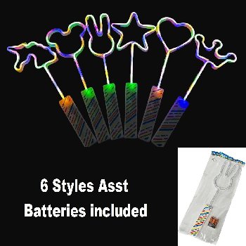 Light-Up Neon Bright Shaped Wand [Large]