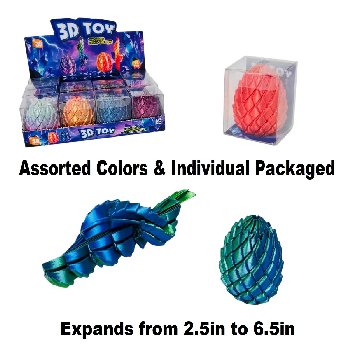 3D Printed Model [Small Twisted Spiral Dragon Egg]