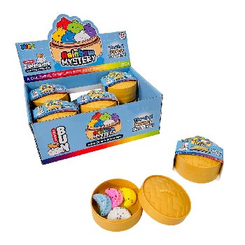 4pc Dumpling Squishy Dumpling with Steamer Toy [Sesame Seeds]