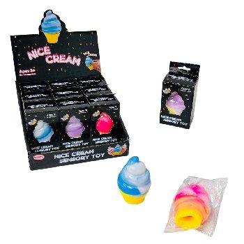 3.75" Ice Cream Cone Squish Toy 