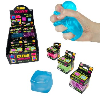2" Cube Squeeze Ball [Solid]