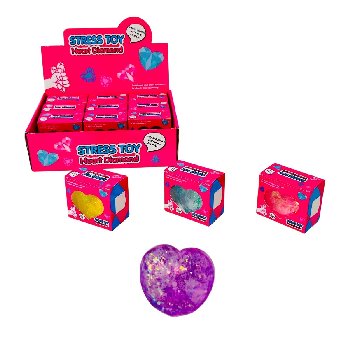2.75" Heart Squeeze Gel Toy