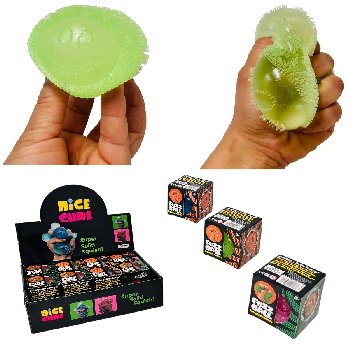 2.5" Sugar Gel Squish Stretch Ball with Spikes [Happy Face]