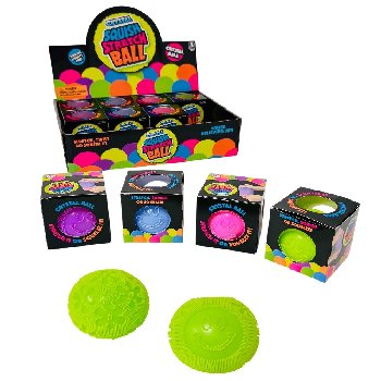 2.5" Squish Stretch Ball with Spikes [Happy Face]