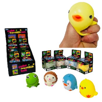 3" Flour-Filled Assorted Animal Squishy Toy 