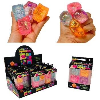 4pc 1.25" Sugar Gel Squeeze Cubes
