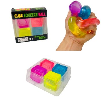 4pc 1.25" Gel Squeeze Cubes