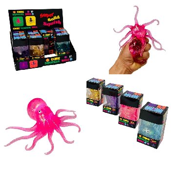 5.5" Gummy Gel Squish Octopus