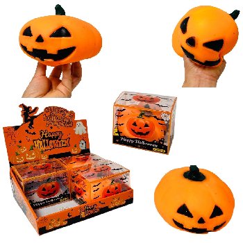 6"x4" Flour-Filled Pumpkin/Jack O'Lantern Squishy Toy