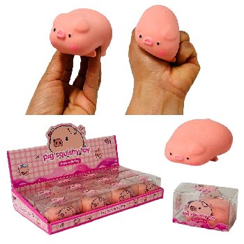 3" Crunchy Pig Squishy Toy