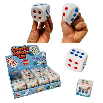 2" Crunchy Dice Squishy Toy