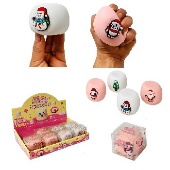 3" Crunchy Christmas Pudding Squishy Toy