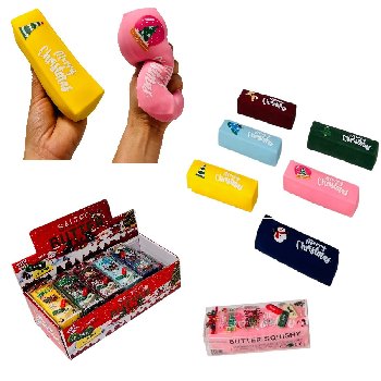 5.25"x1.5" Crunchy Christmas Butter Squishy Toy