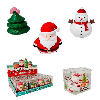 3.5" Crunchy Holiday Squishy Toy Assortment
