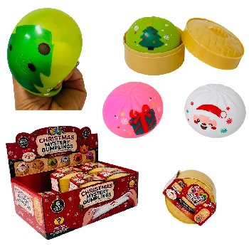 Dumpling Flour-Filled Squishy Bun with Steamer Toy [Christmas Mystery Assortment]