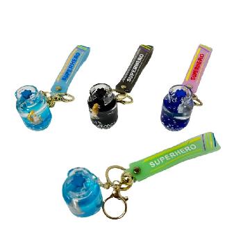 Liquid-Filled Key Chain [Superhero/Tank]